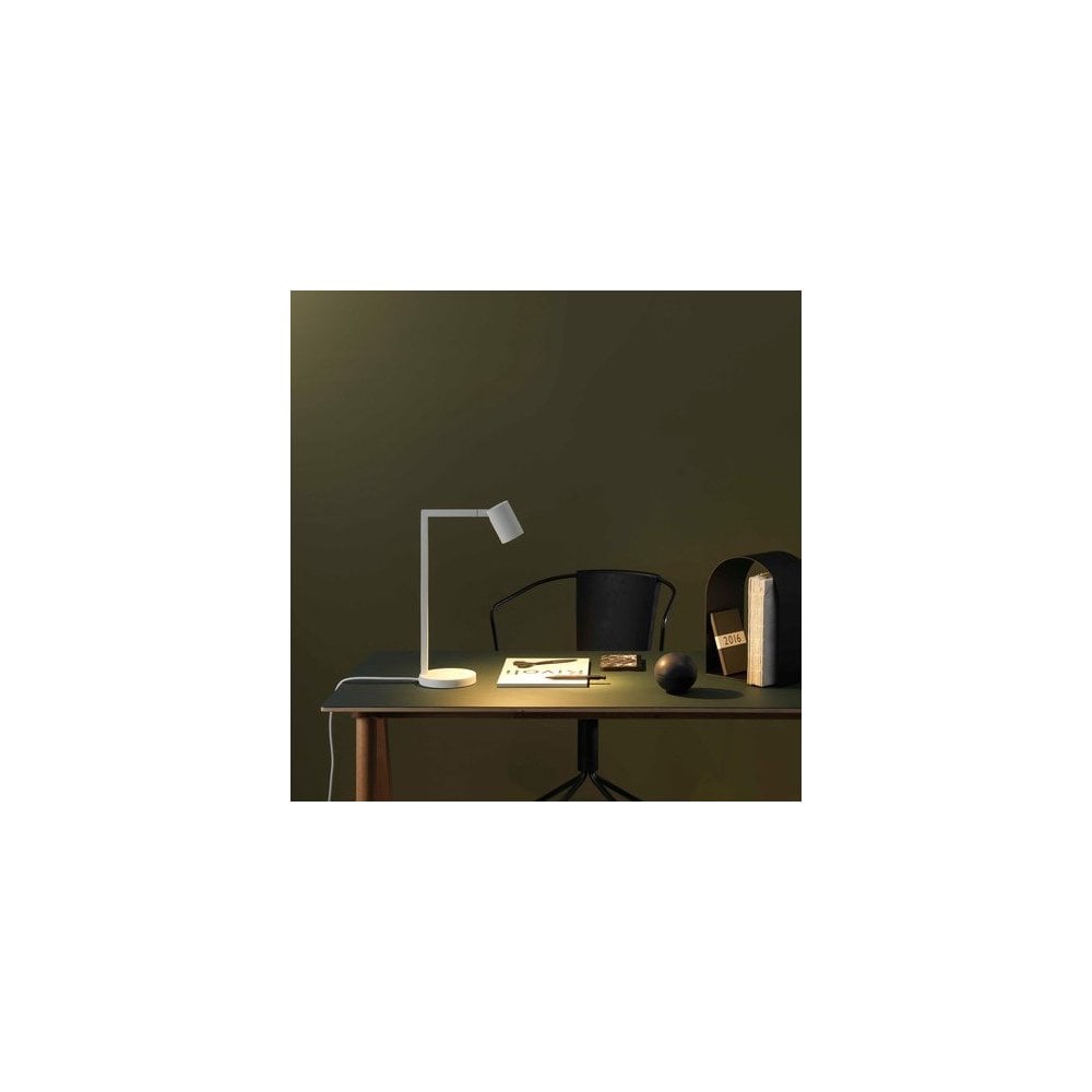 Ascoli Desk Lamp with Switch, Matt Black