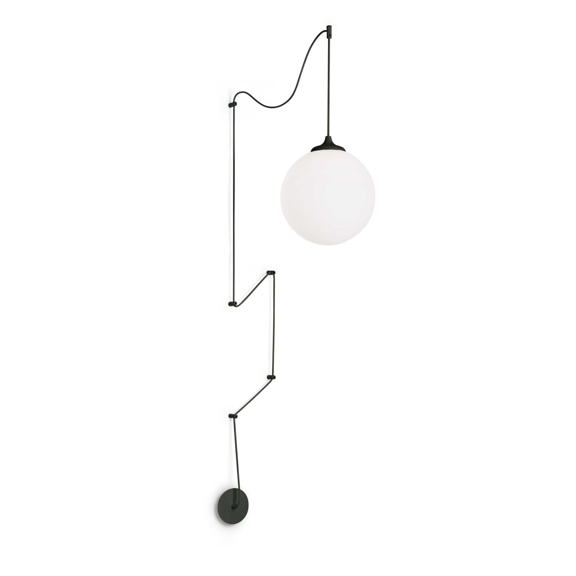 BOA Pendant Light with 1 Bulb Black