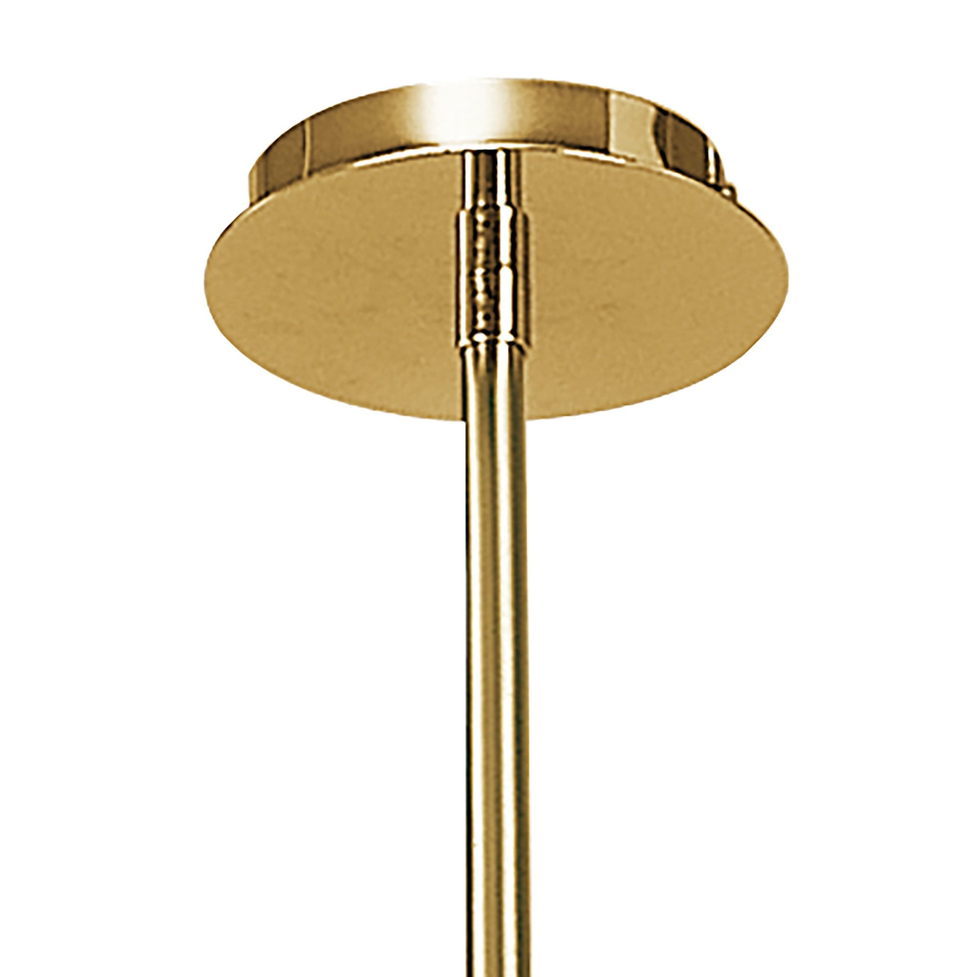 Dali Telescopic Pendant Semi Flush Convertible 6 Light G9, Polished Brass