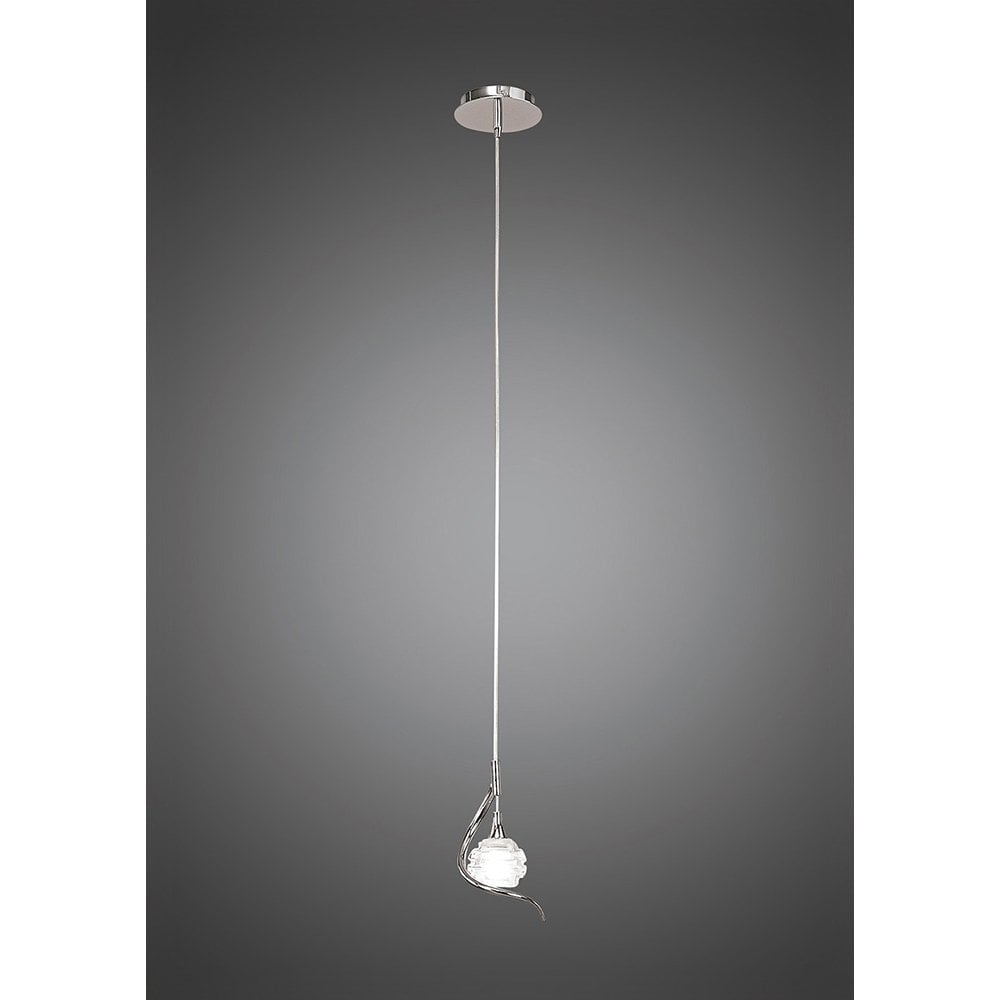 Dali Pendant 1 Light G9, Polished Chrome