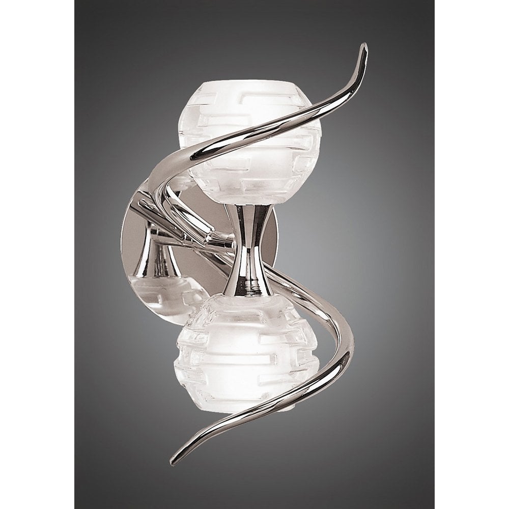 Dali Wall Lamp Switched 2 Light G9, Polished Chrome