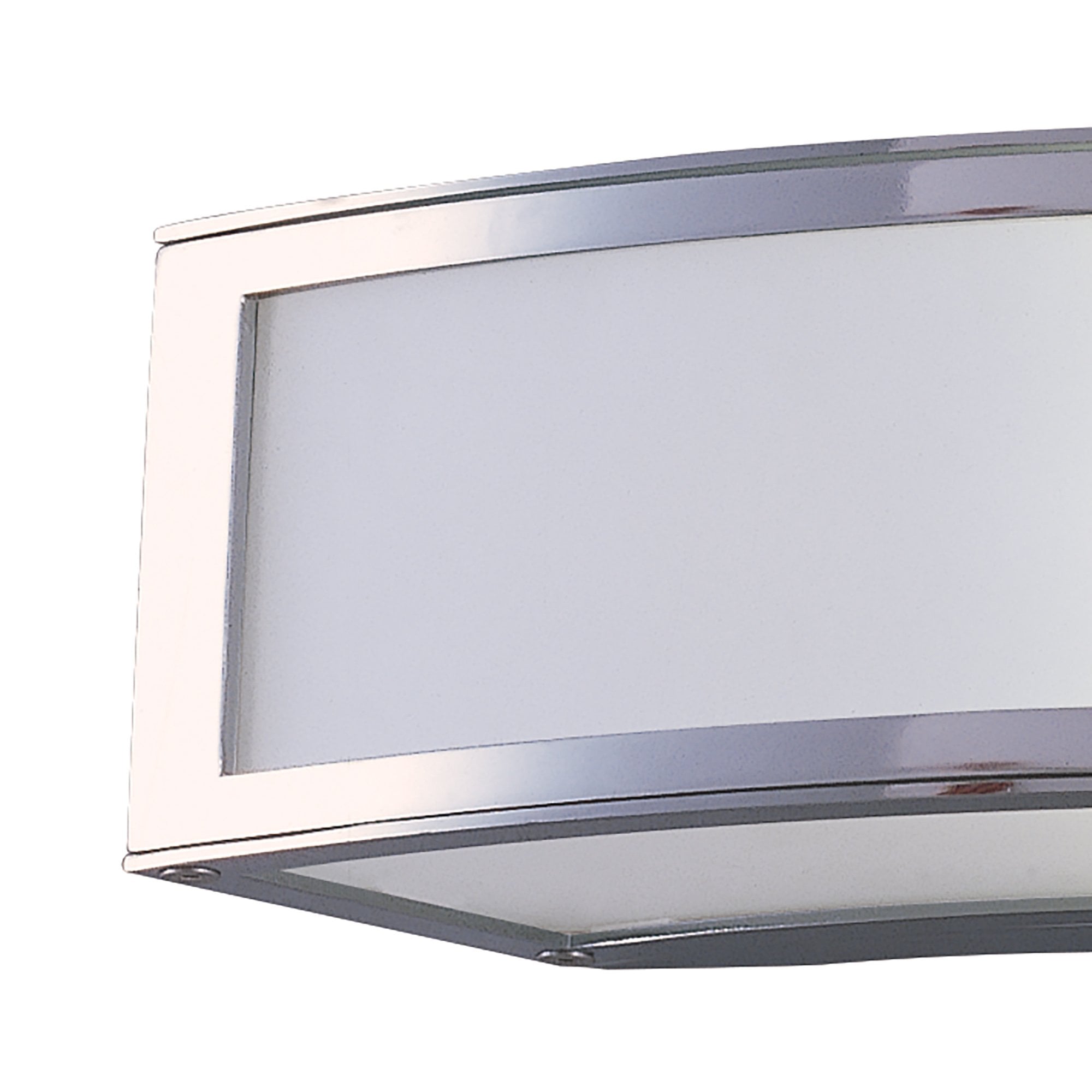 Duna E27 Wall Lamp 1 Light E27, Polished Chrome/White Acrylic