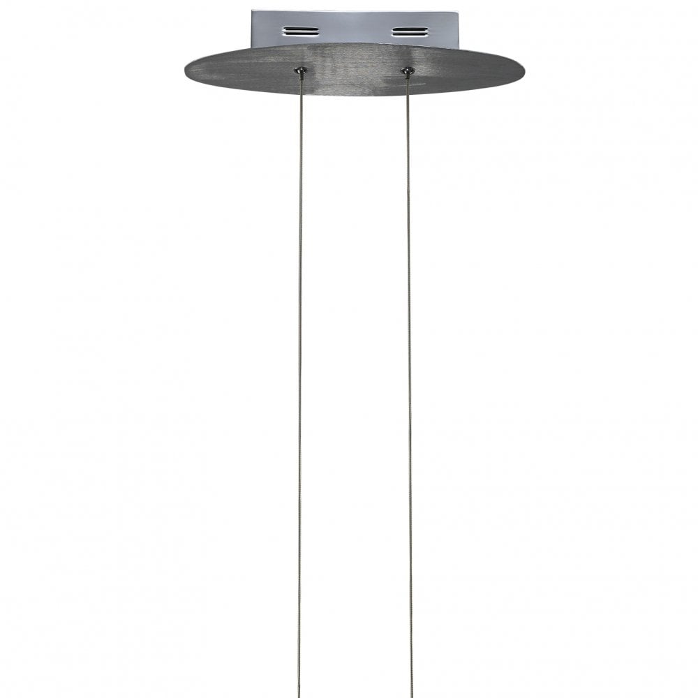 Hemisferic Pendant 28W LED 110cm Bar 3000K, 1800lm, Satin Aluminium/Frosted Acrylic, 3yrs Warranty