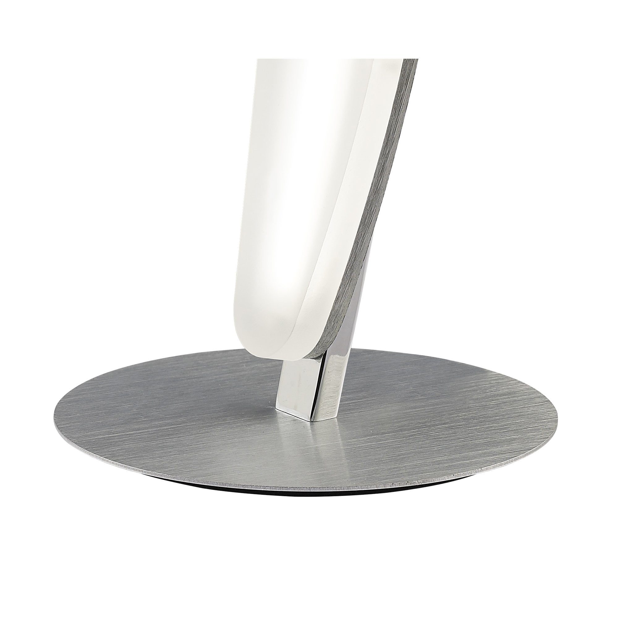 Hemisferic Table Lamp 6W LED 3000K, 540lm, Satin Aluminium/Frosted Acrylic, 3yrs Warranty