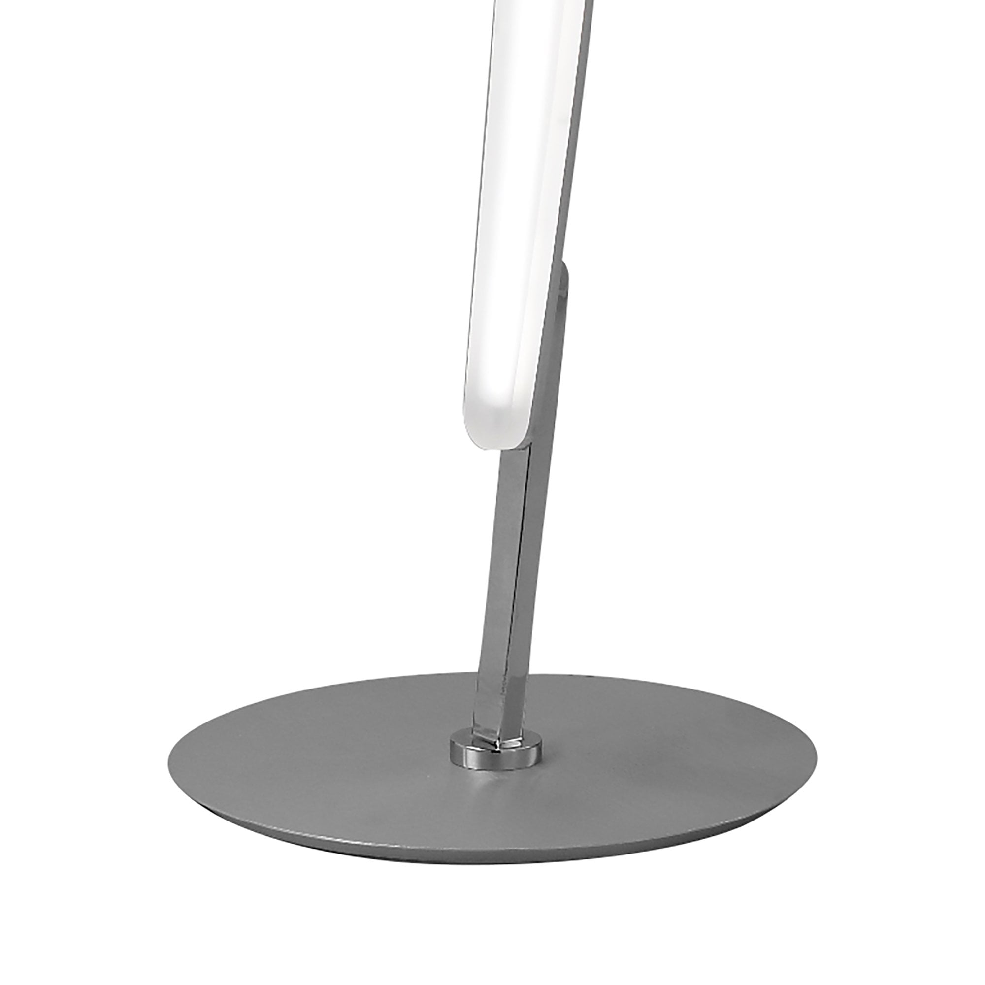 Hemisferic Floor Lamp 20W LED 3000K, 1800lm, Satin Aluminium/Frosted Acrylic, 3yrs Warranty