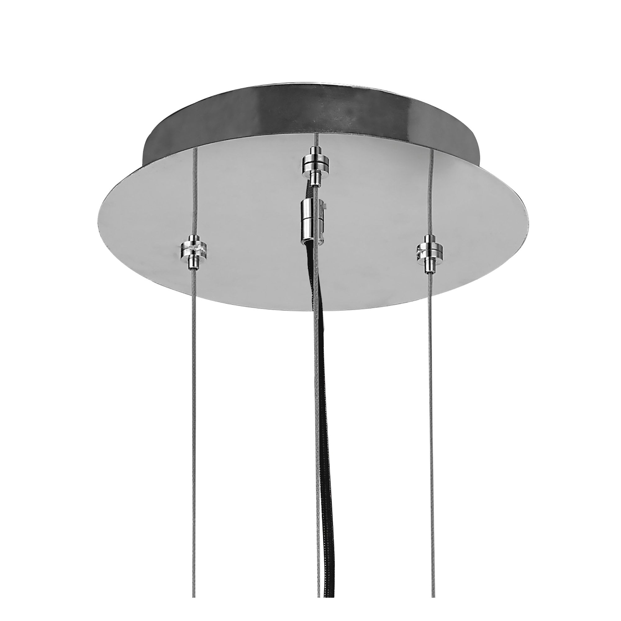 Maui Pendant 3 Light E27, Cement Effect/Polished Chrome