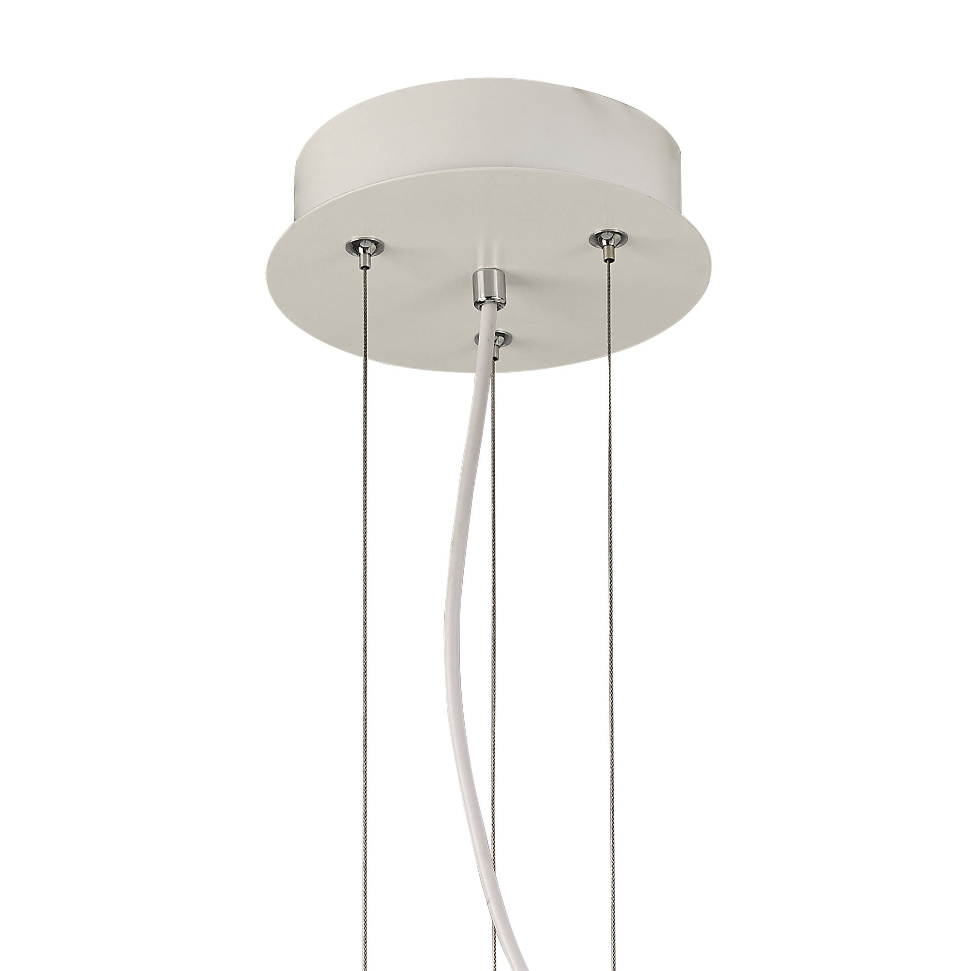 Argenta Pendant Small 18W LED 3000K, 1800lm, Matt White/Silver/White Acrylic, 3yrs Warranty