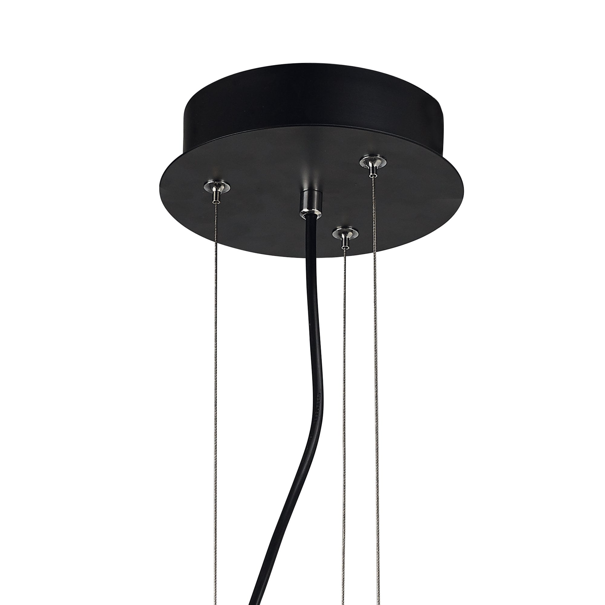 Argenta Pendant Small 18W LED 3000K, 1800lm, Matt Black/Silver/White Acrylic, 3yrs Warranty