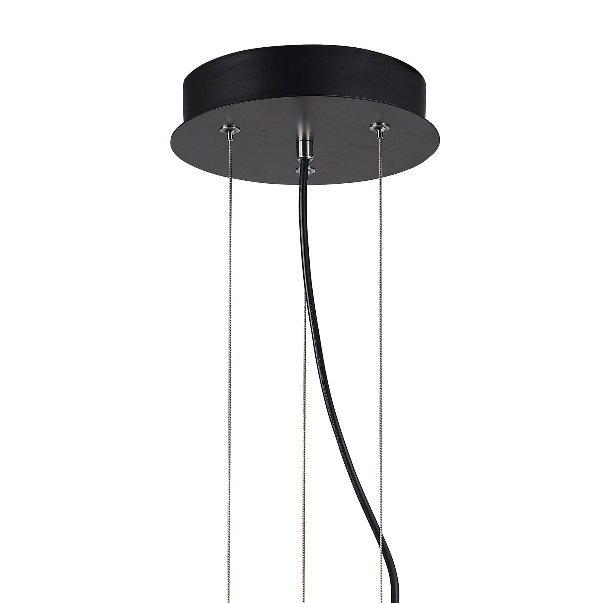 Argenta Pendant Large 30W LED 3000K, 3000lm, Matt Black/Silver/White Acrylic, 3yrs Warranty