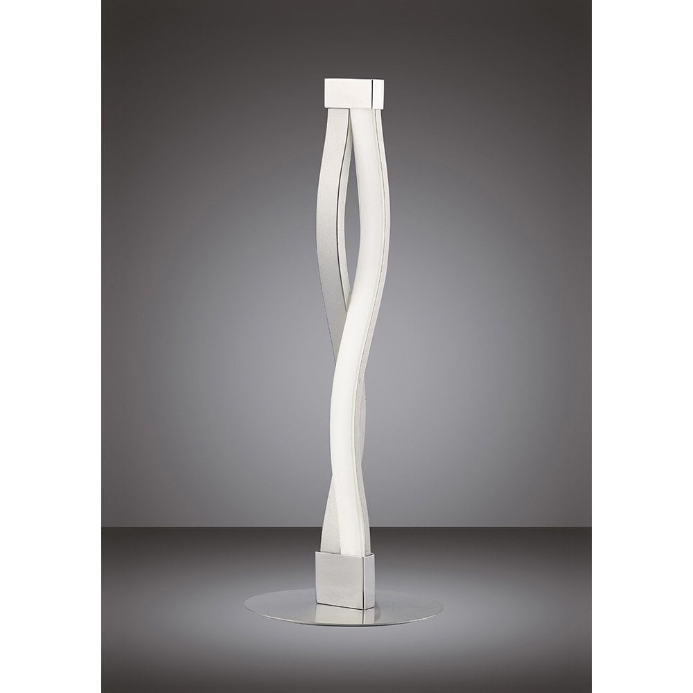 Sahara Table Lamp 6W LED 3000K, 420lm, Silver/Frosted Acrylic/Polished Chrome, 3yrs Warranty