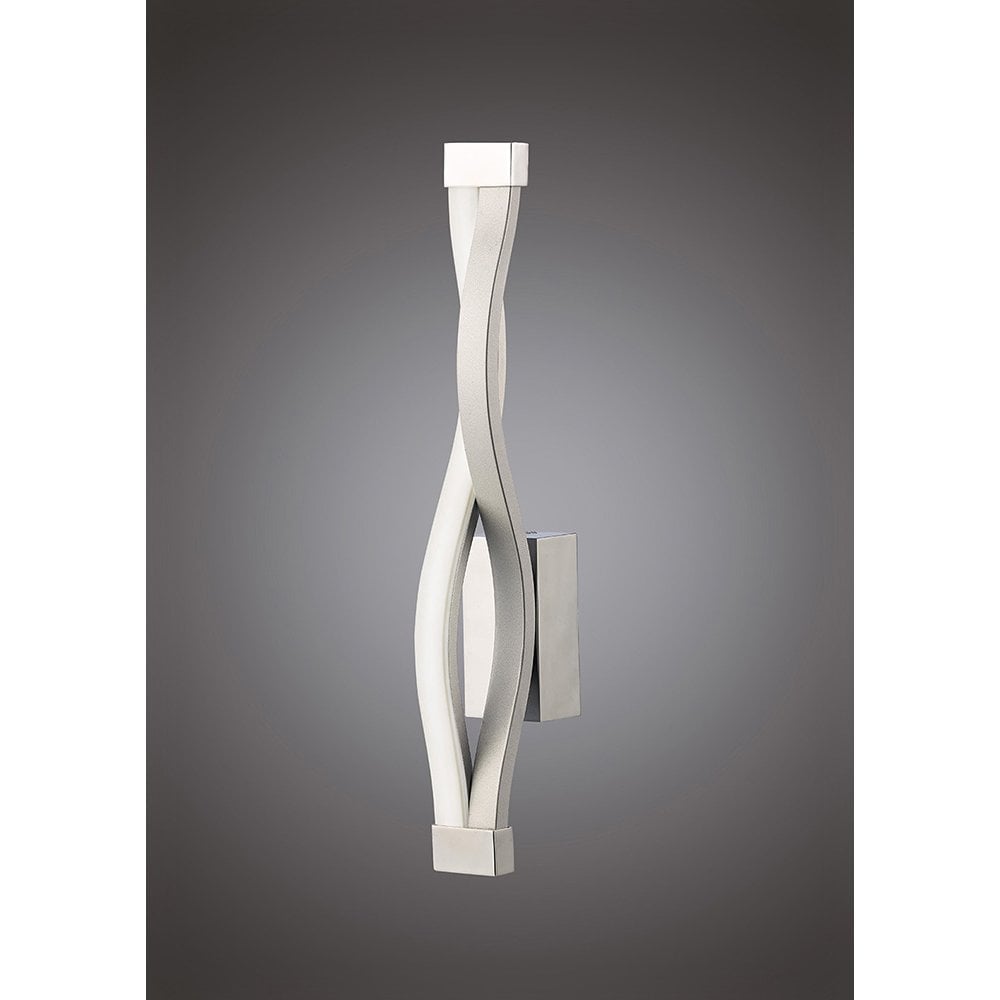 Sahara Wall Lamp 6W LED 3000K, 420lm, Silver/Frosted Acrylic/Polished Chrome, 3yrs Warranty