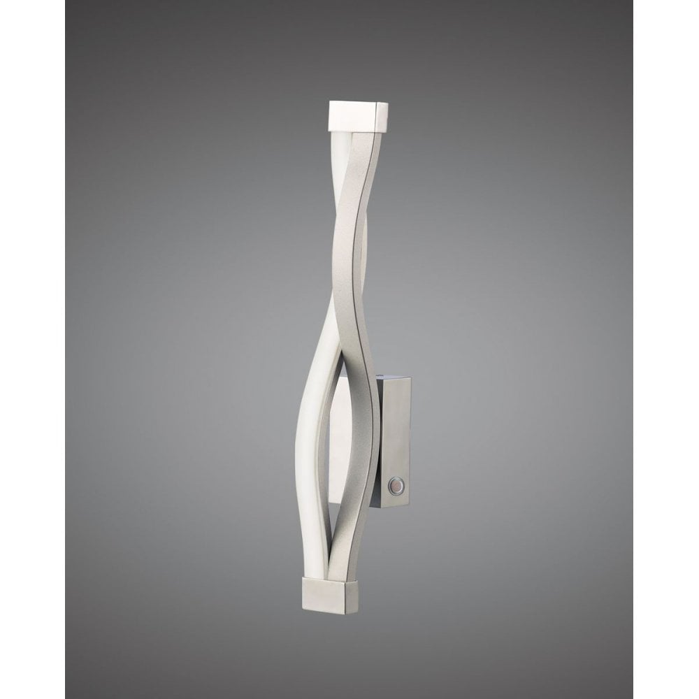 Sahara Touch Dimmer Wall Lamp 6W LED 3000K, 420lm, Silver/Frosted Acrylic/Polished Chrome, 3yrs Warranty