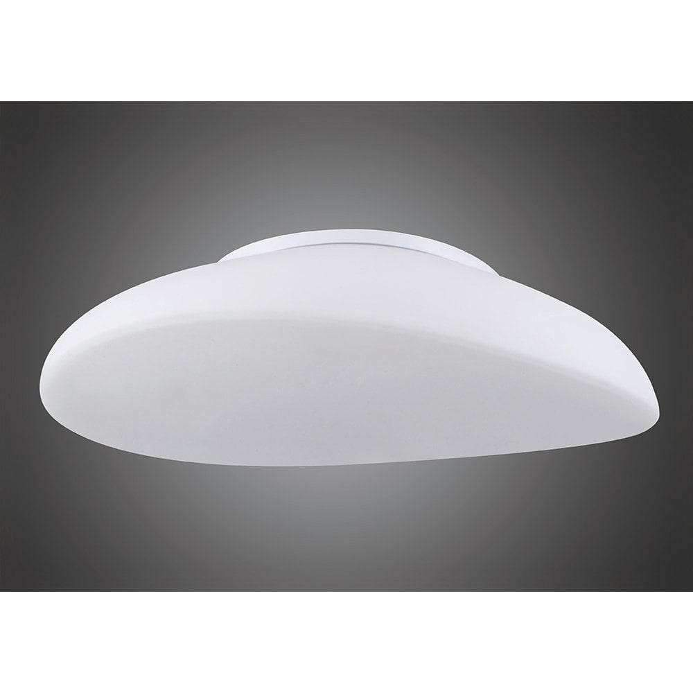 Opal Ceiling 4 Light E27, Polished Chrome/Frosted White Glass