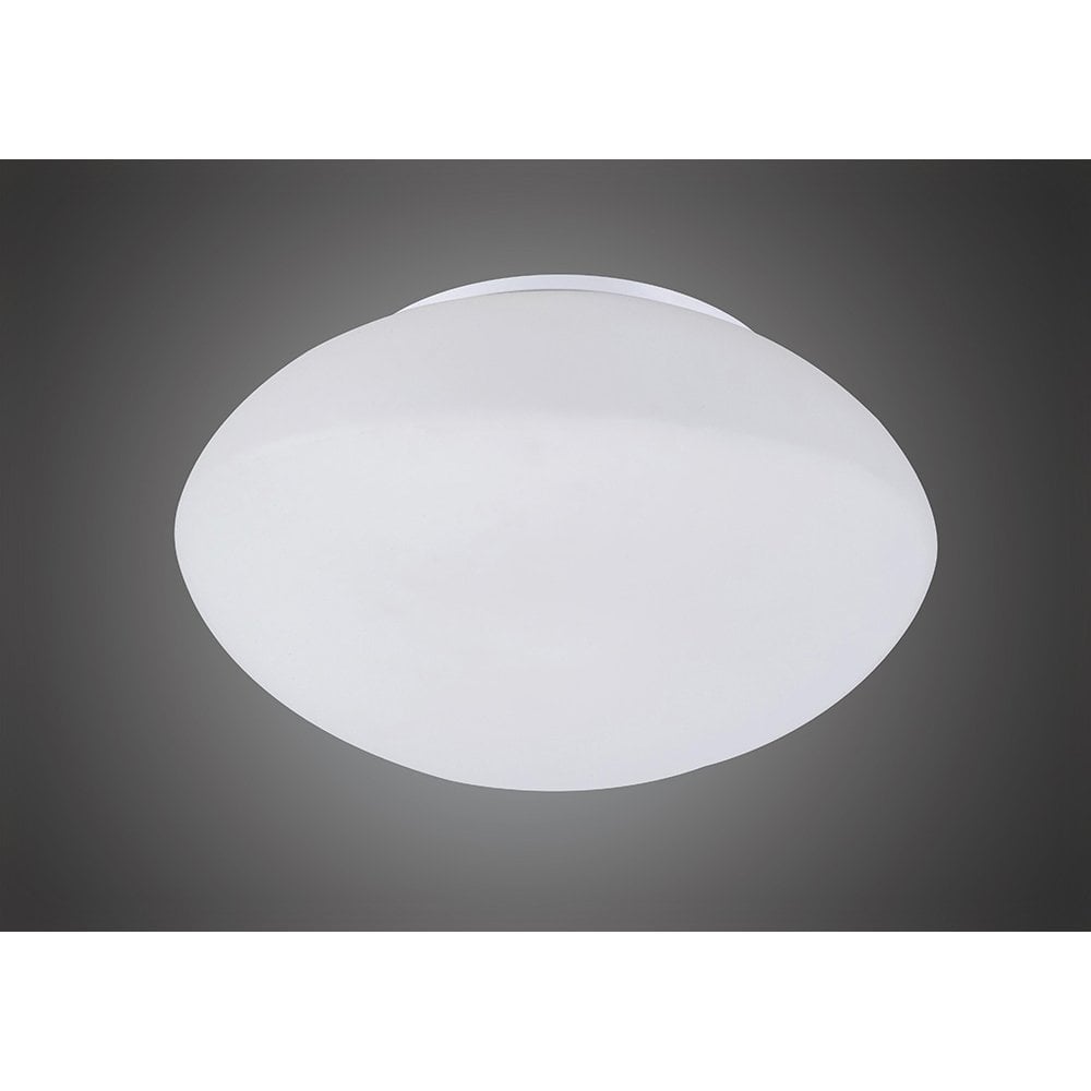 Opal Ceiling/Wall 1 Light E27, Polished Chrome/Frosted White Glass