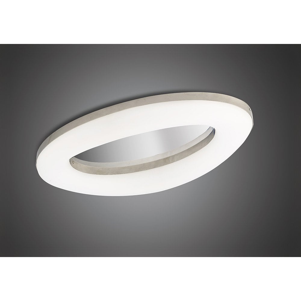 Oakley Ceiling 40W LED 3000K, 3200lm, Polished Chrome/Frosted Acrylic, 3yrs Warranty