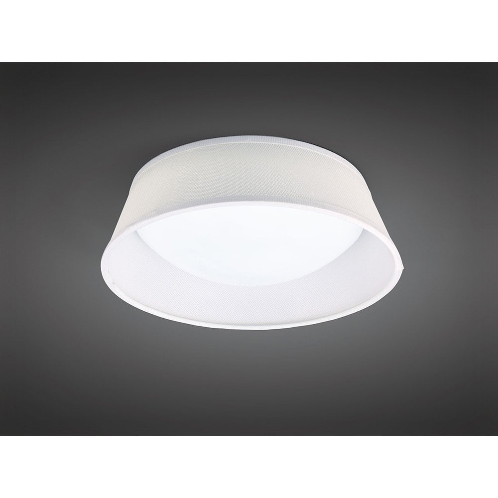 Nordica Ceiling 12W LED 32CM Off White 3000K, 120lm, White Acrylic With Ivory White Shade, 3yrs Warranty