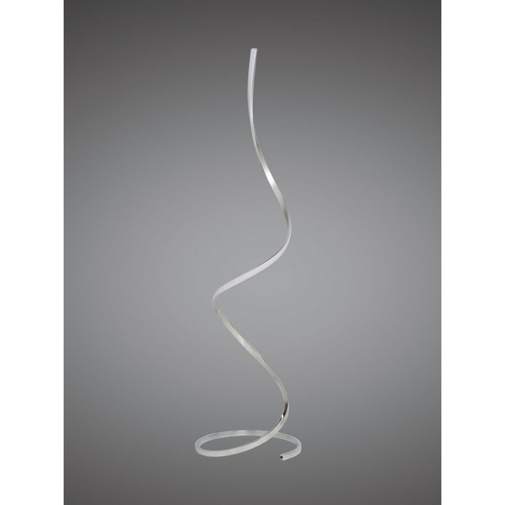 Nur XL Floor Lamp 22W LED 3000K, 1800lm, Dimmable Silver/Frosted Acrylic/Polished Chrome, 3yrs Warranty