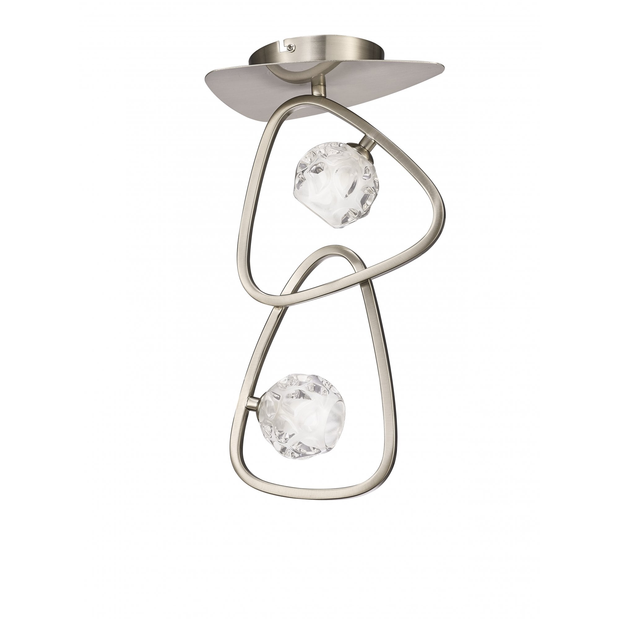 Lux Ceiling 2 Light G9, Polished Chrome