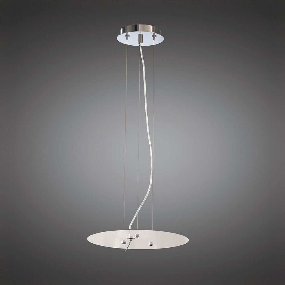 Nordica Pendant Kit 31CM, Polished Chrome/White Acrylic