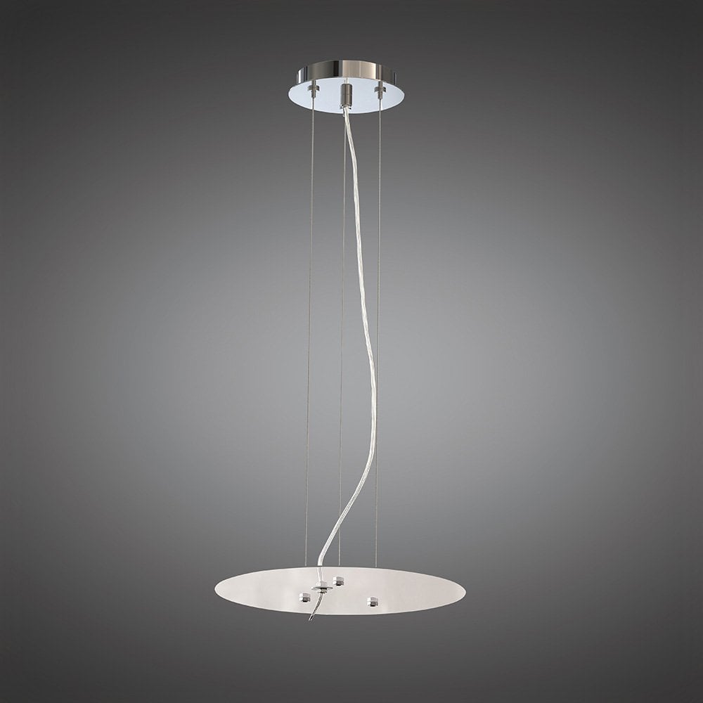 Nordica Pendant Kit 43CM, Polished Chrome/White Acrylic