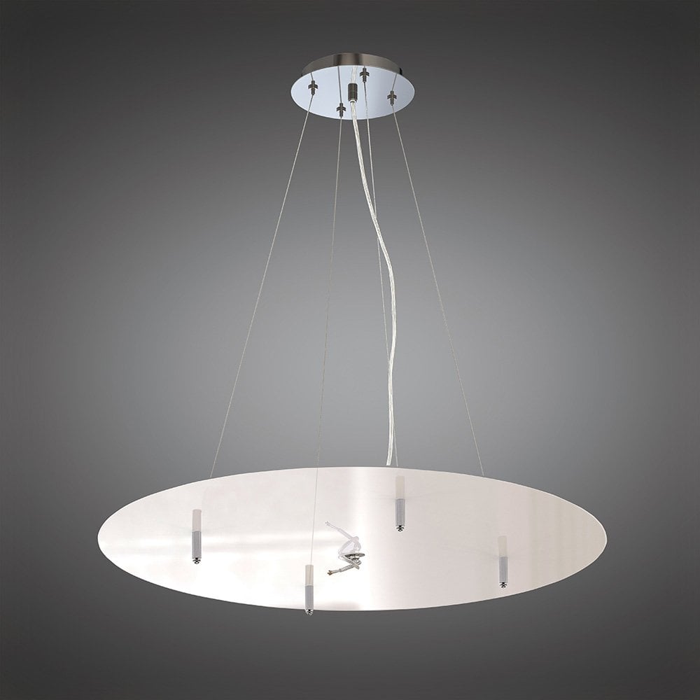 Nordica Pendant Kit 90CM, Polished Chrome/White Acrylic