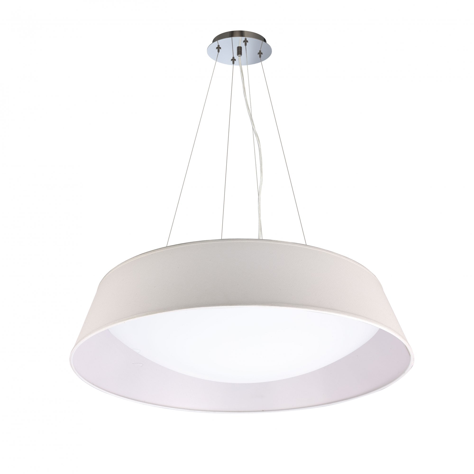 Nordica Pendant Kit 90CM, Polished Chrome/White Acrylic