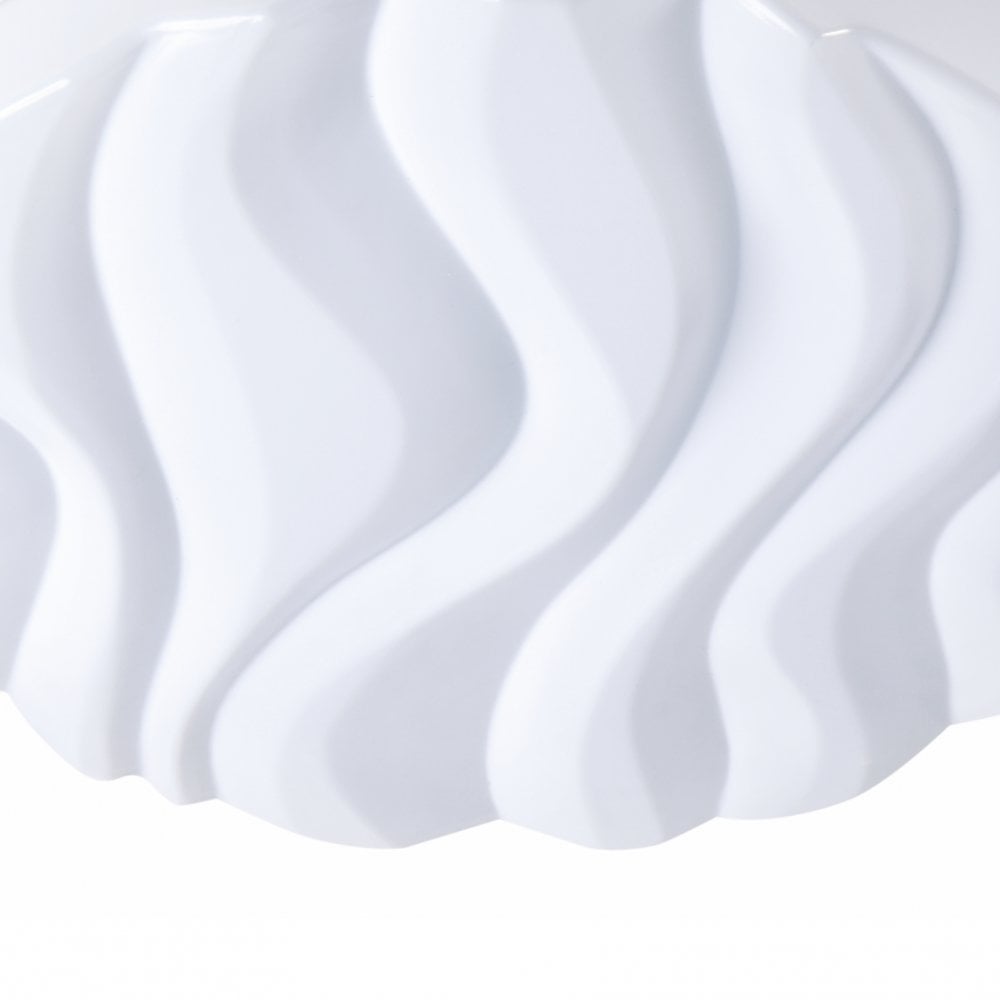 Arena Ceiling/Wall Light Large Round 45W LED IP44 3000K, 4050lm, Matt White/White Acrylic, 3yrs Warranty