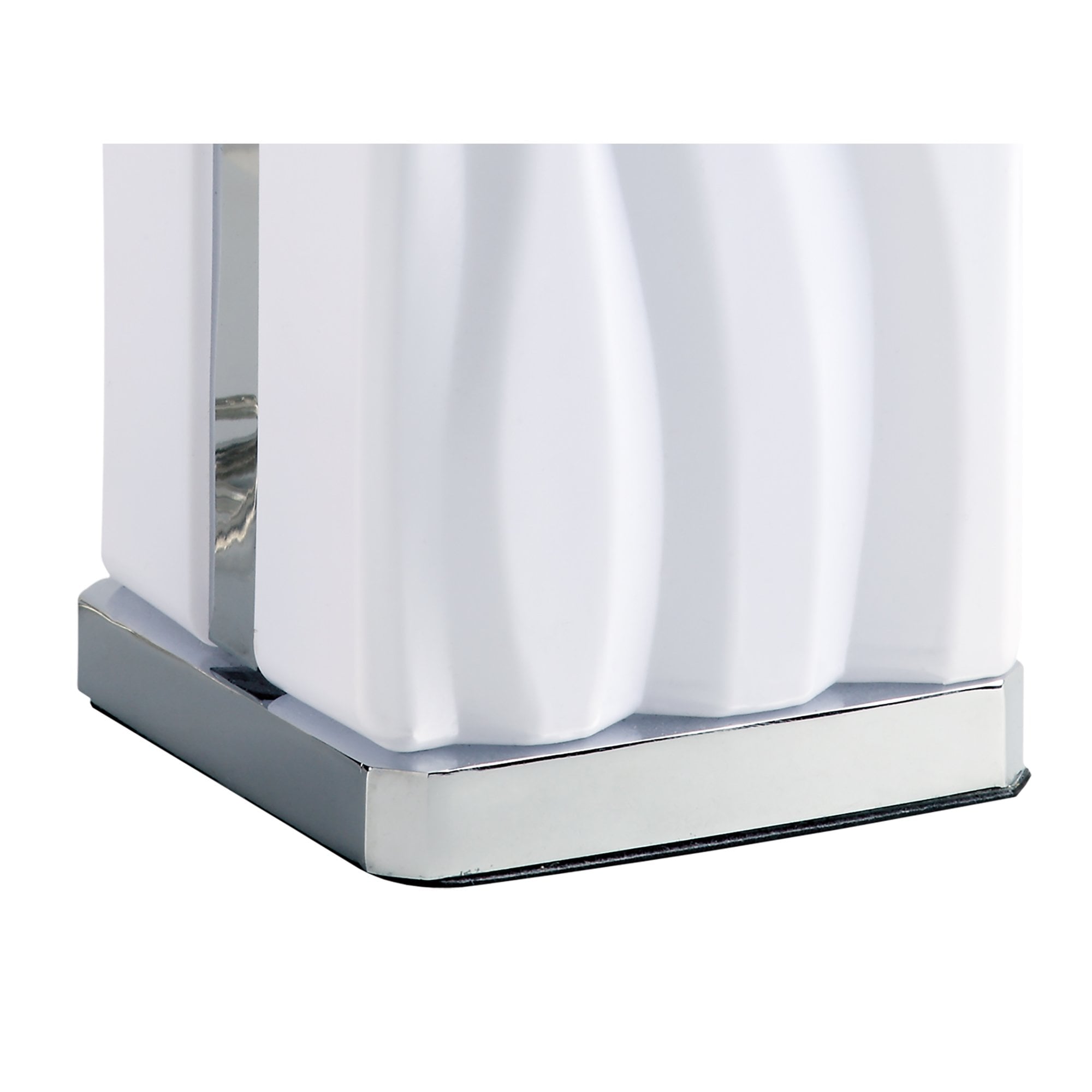 Arena Table Lamp 8W LED White IP20 3000K, 1080lm, Polished Chrome/White Acrylic, 3yrs Warranty