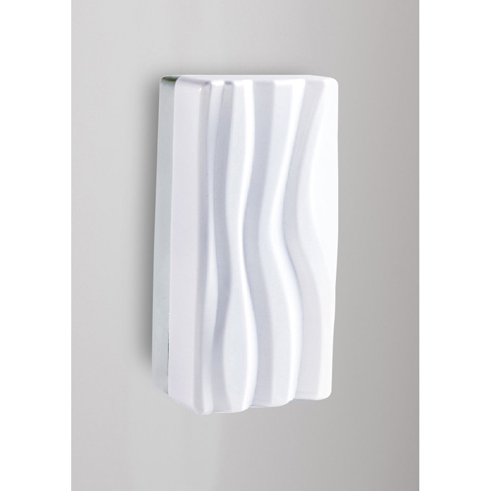 Arena Wall Lamp 12W LED White IP44 3000K, 720lm, Polished Chrome/White Acrylic, 3yrs Warranty