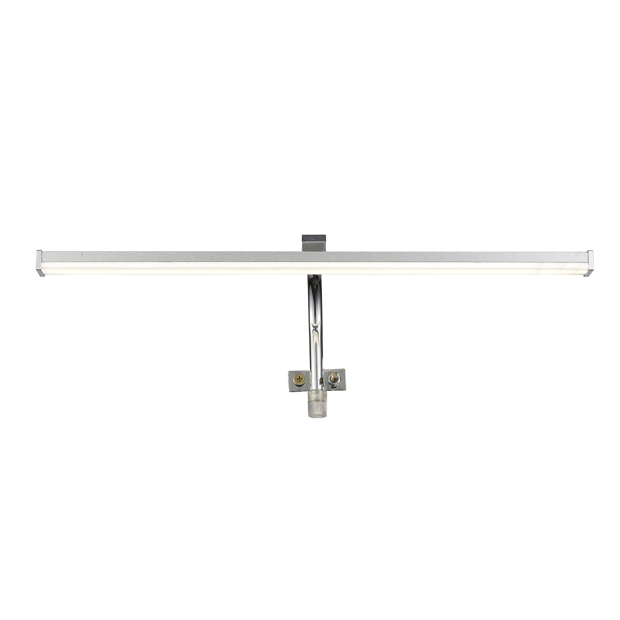 Sisley Wall Lamp 7W LED Chrome IP44 4000K, 420lm, Silver/Frosted Acrylic/Polished Chrome, 3yrs Warranty