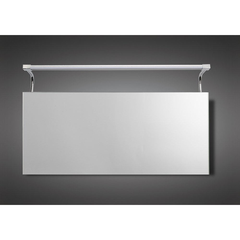 Sisley Wall Lamp 10W LED Big Double IP44 4000K, 850lm, Silver/Frosted Acrylic/Polished Chrome, 3yrs Warranty