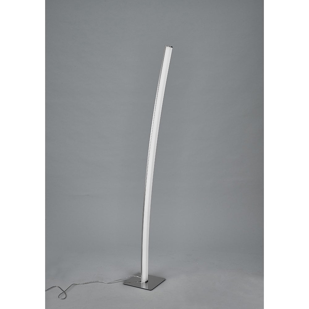 Surf Floor Lamp 23W LED Satin Nickel/Polished Chrome 3000K, 1590lm,, 3yrs Warranty