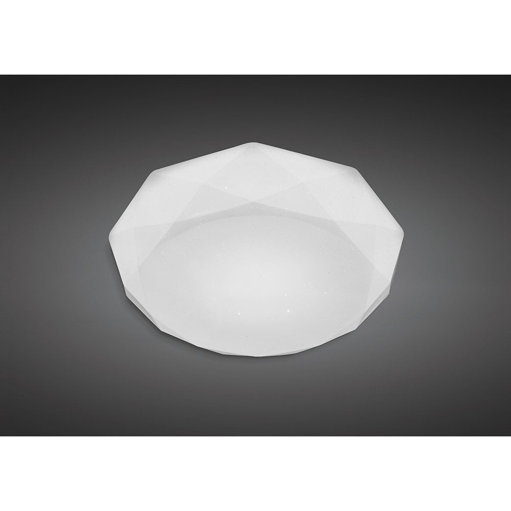 Diamante Ceiling 21W LED 3000K, 2100lm, White Acrylic, 3yrs Warranty