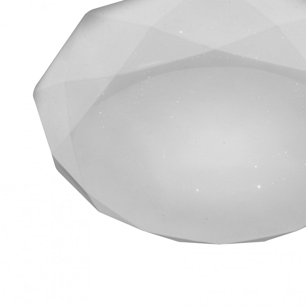 Diamante Ceiling 21W LED 3000K, 2100lm, White Acrylic, 3yrs Warranty