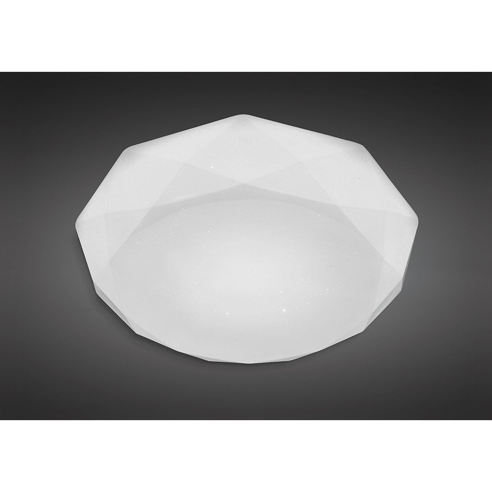 Diamante Ceiling 30W LED 3000K, 3000lm, White Acrylic, 3yrs Warranty