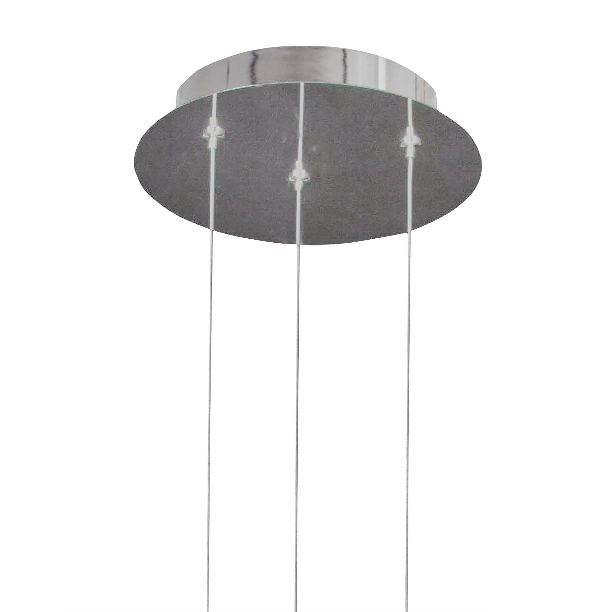 Organica Pendant 9 Light G9, Gloss White/Polished Chrome