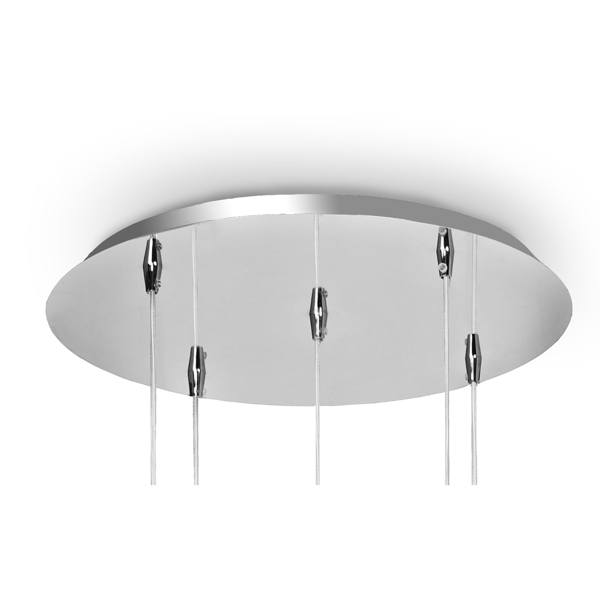 Khalifa Pendant 5 Light GU10 Round Polished Chrome