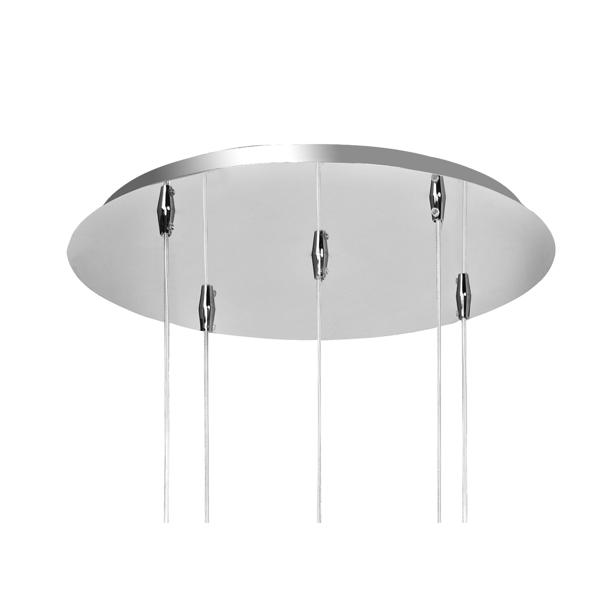 Khalifa Pendant 5 X 6W LED 3000K Line Polished Chrome/Glass, 5400lm,, 3yrs Warranty