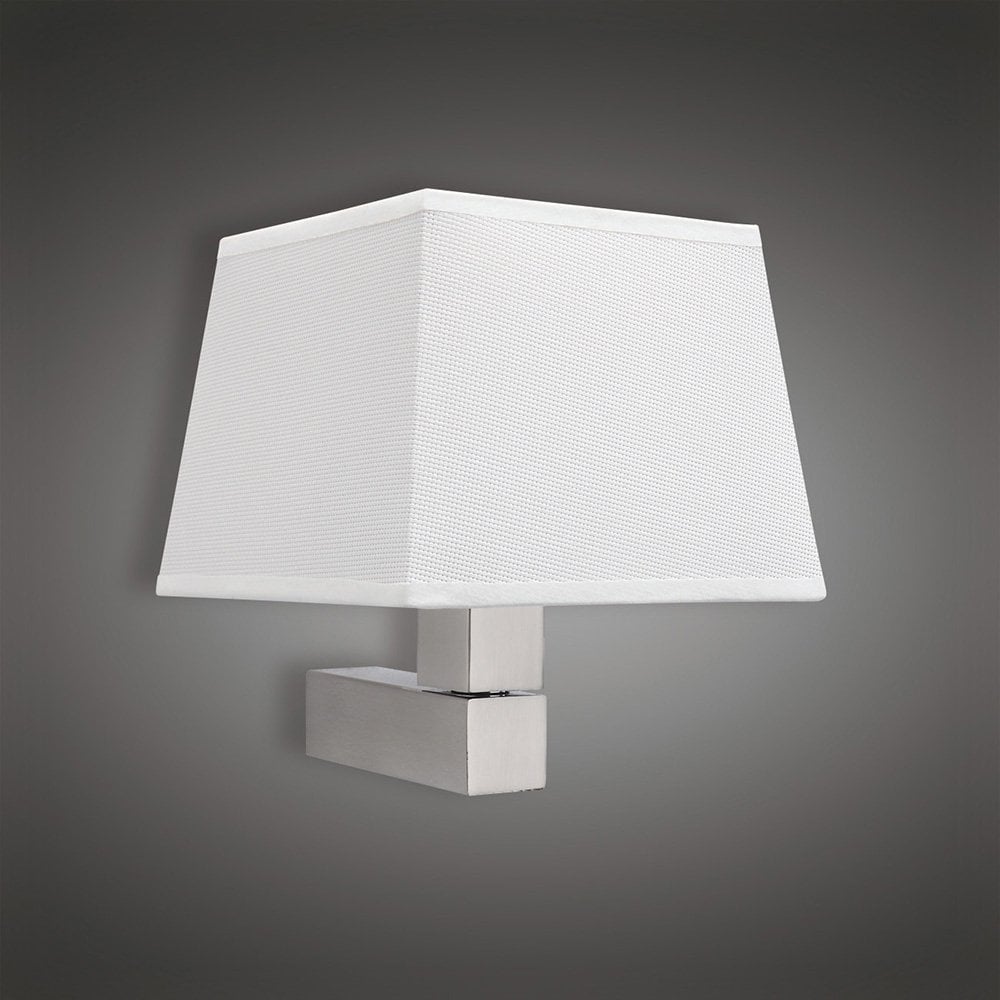 Bahia Wall Lamp 1 Light Without Shade E27 Satin Nickel