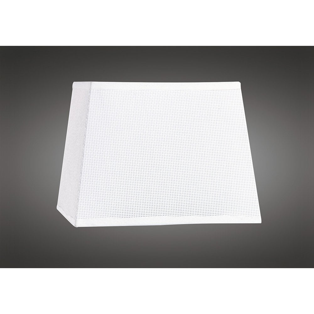 Habana White Square Shade 160/200 x 152mm, Suitable for Wall Lamps