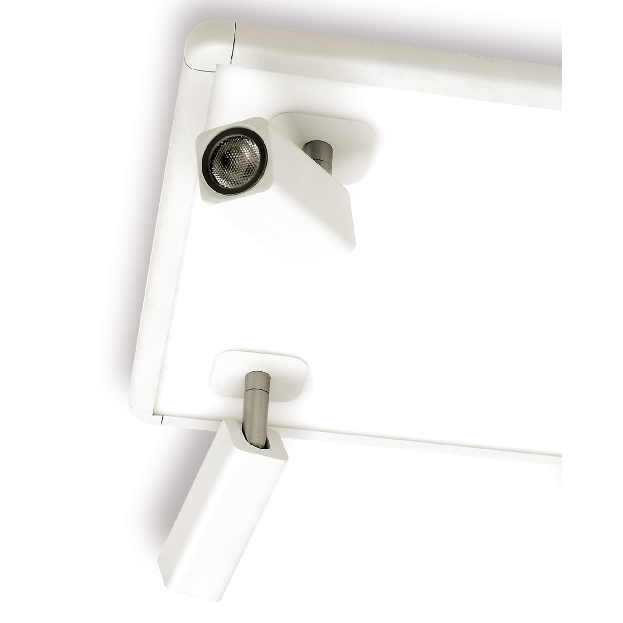 Ibiza Ceiling Light 4 Head With Backlit Light 4x5W+20W LED Square White, 3000lm, 4000K, 3yrs Warranty