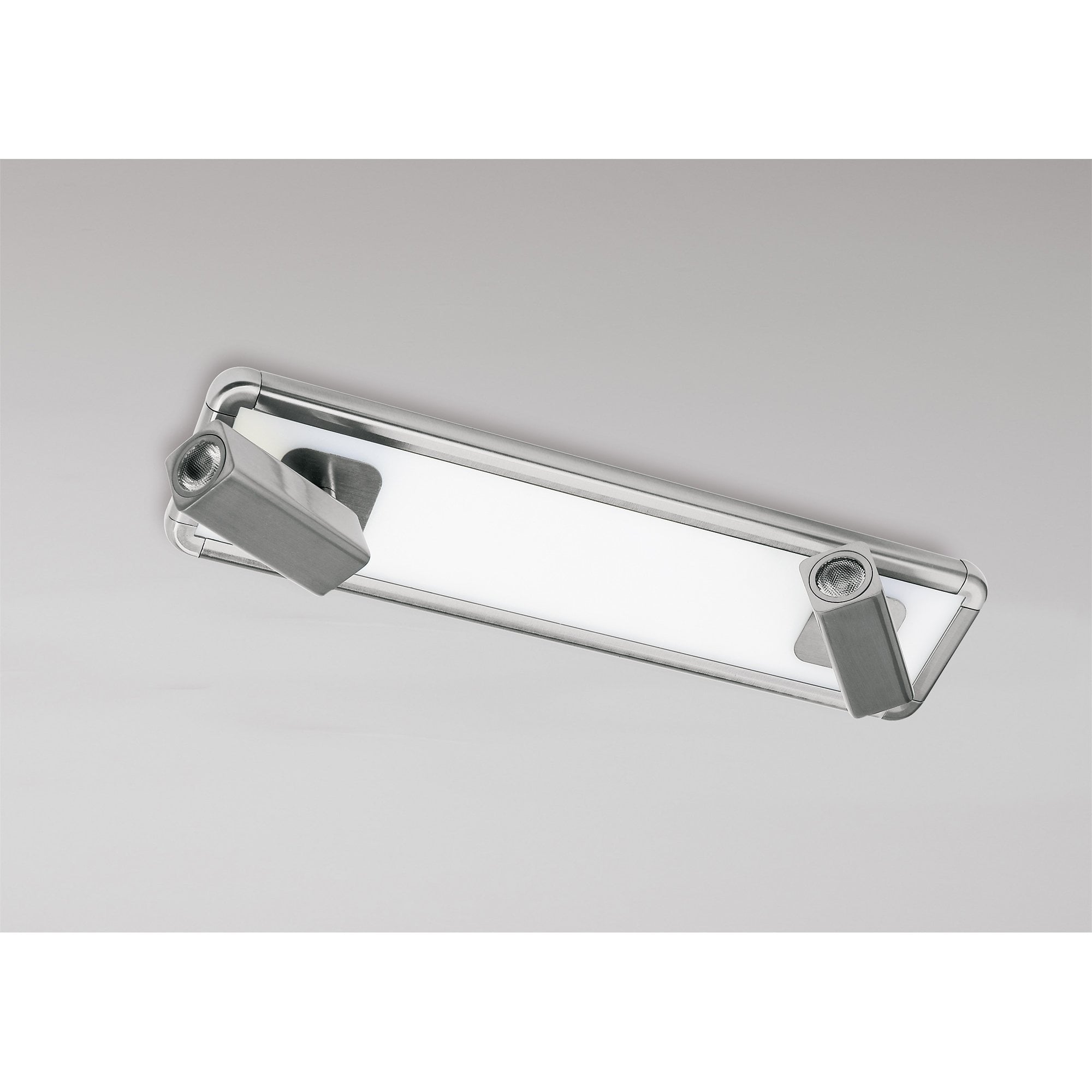 Ibiza Ceiling/Wall 2 Head With Backlit Light 20W LED Satin Nickel 4000K, 1500lm,, 3yrs Warranty