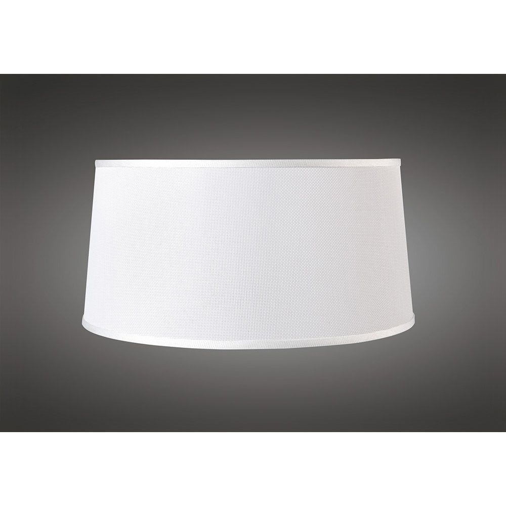 Habana White Round Shade 410/450mm x 215mm, Suitable for Pendant Lights