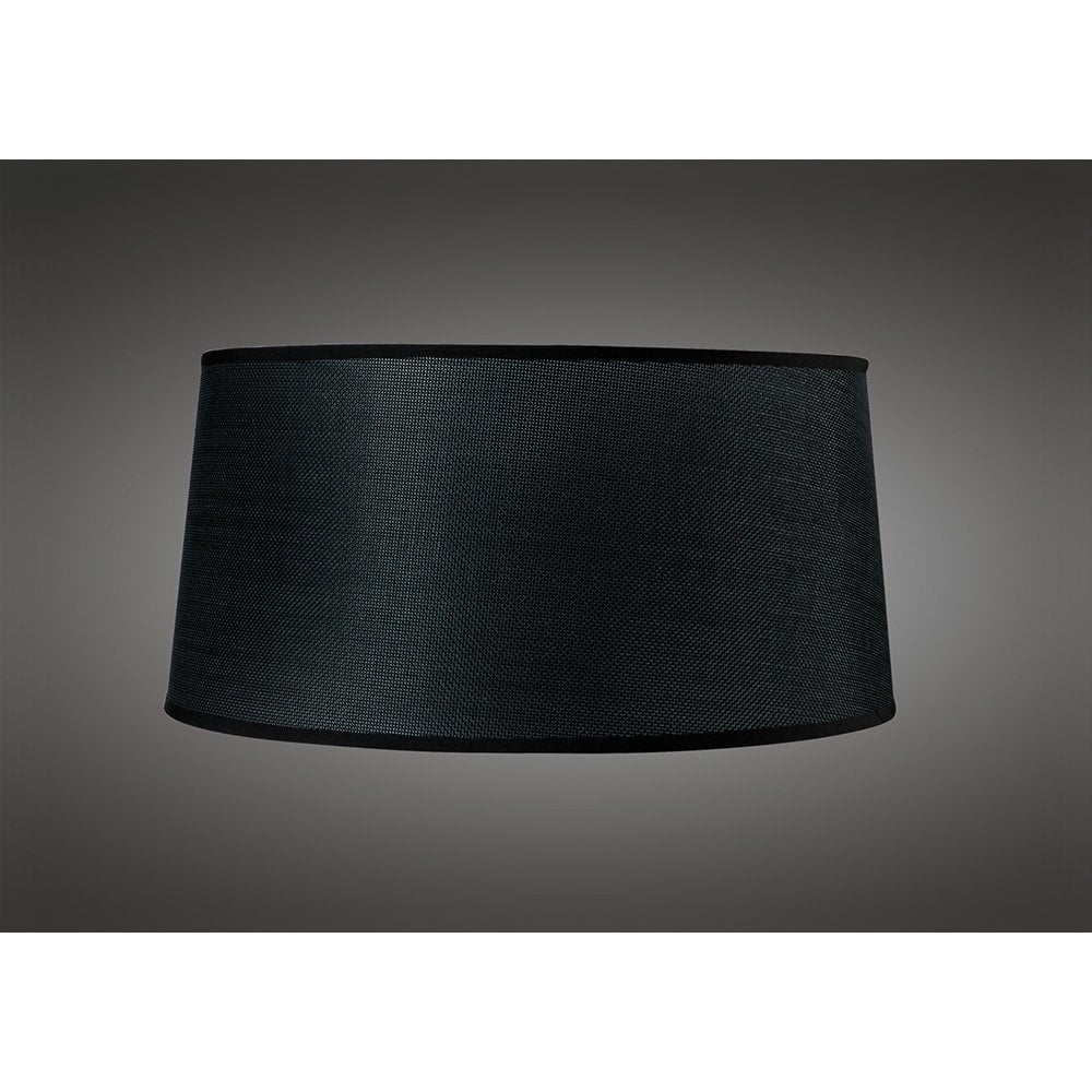 Habana Black Round Shade 410/450mm x 215mm, Suitable for Pendant Lights