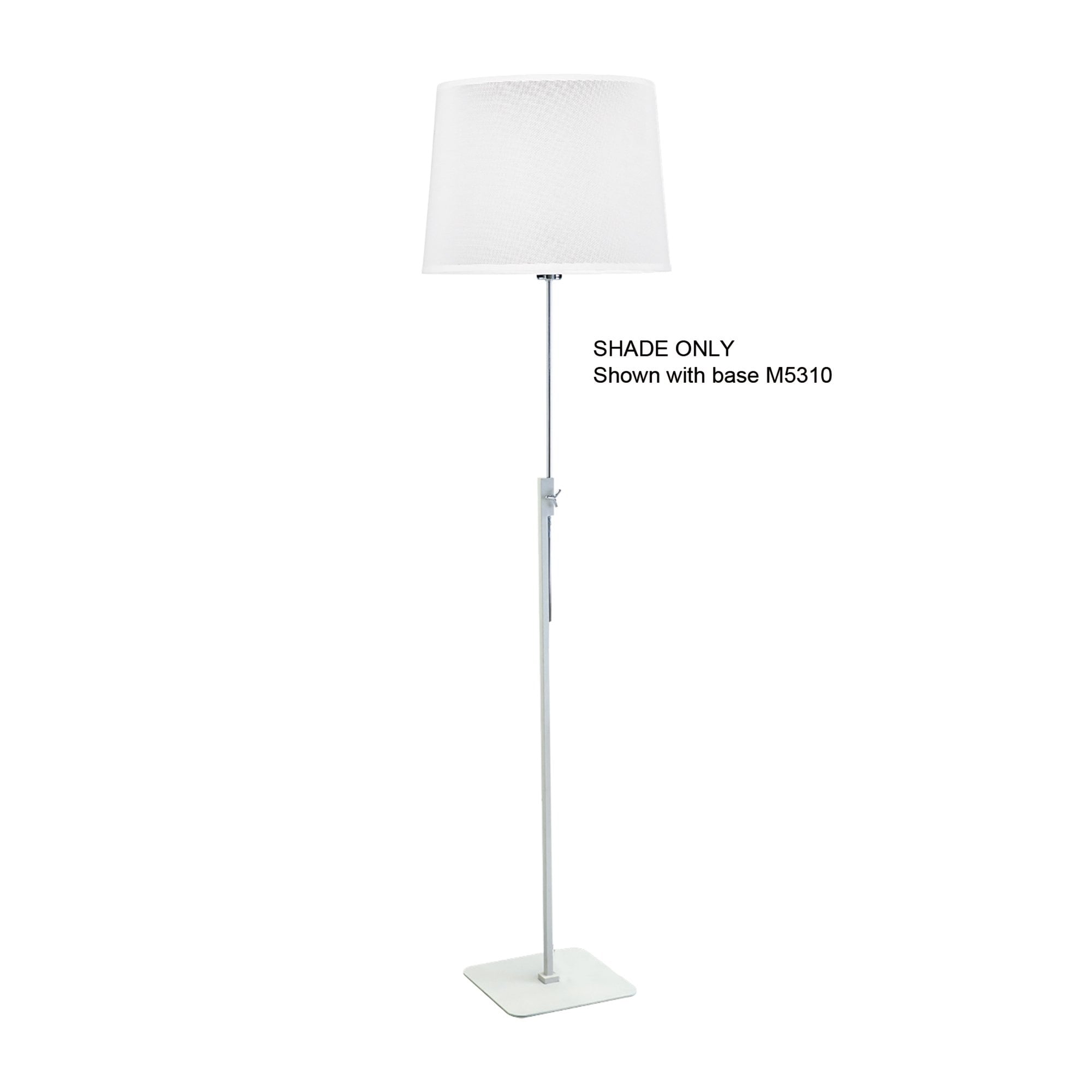 Habana White Round Shade 300/350mm x 250mm, Suitable for Floor Lamps