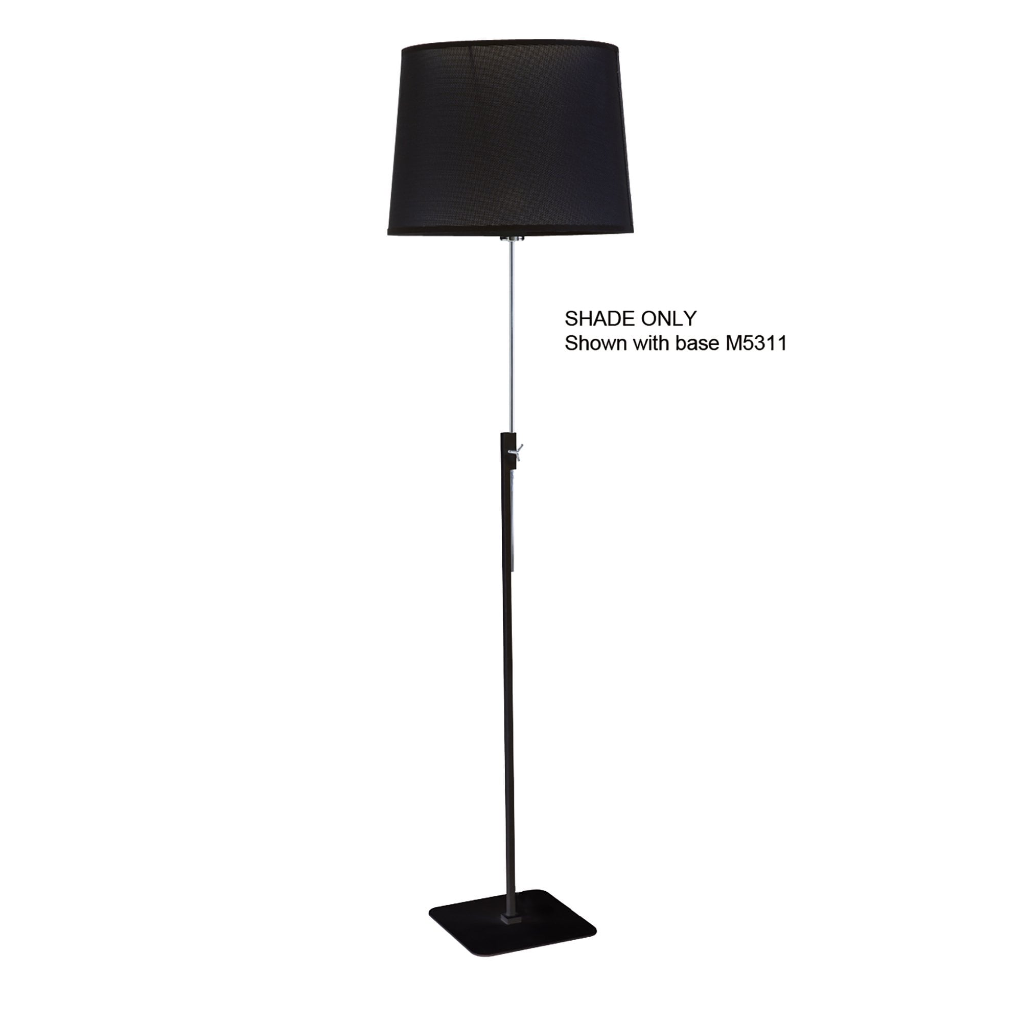 Habana Black Round Shade 300/350mm x 250mm, Suitable for Floor Lamps