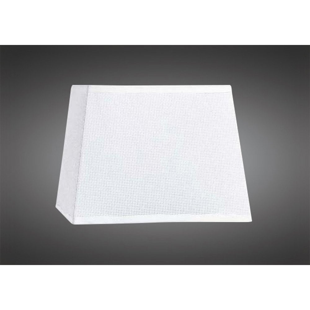 Habana White Square Shade 355/355x250mm, Suitable for Floor Lamps