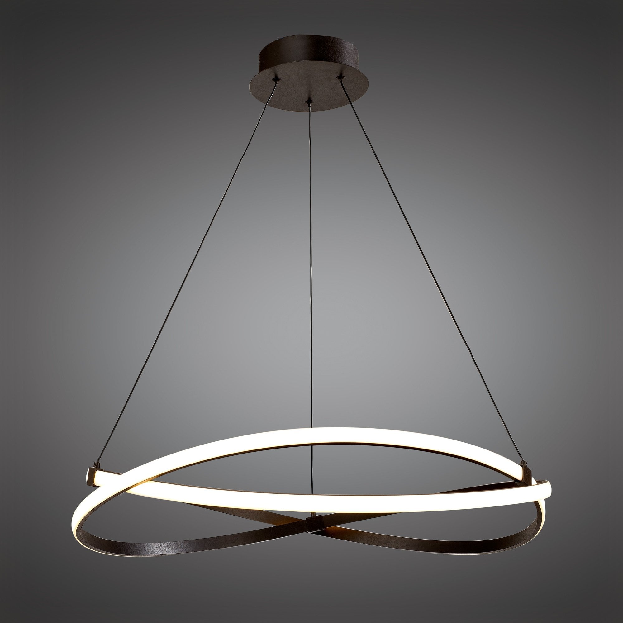 Infinity Pendant 42W LED 2800K, 3400lm, Brown Oxide/White Acrylic, 3yrs Warranty