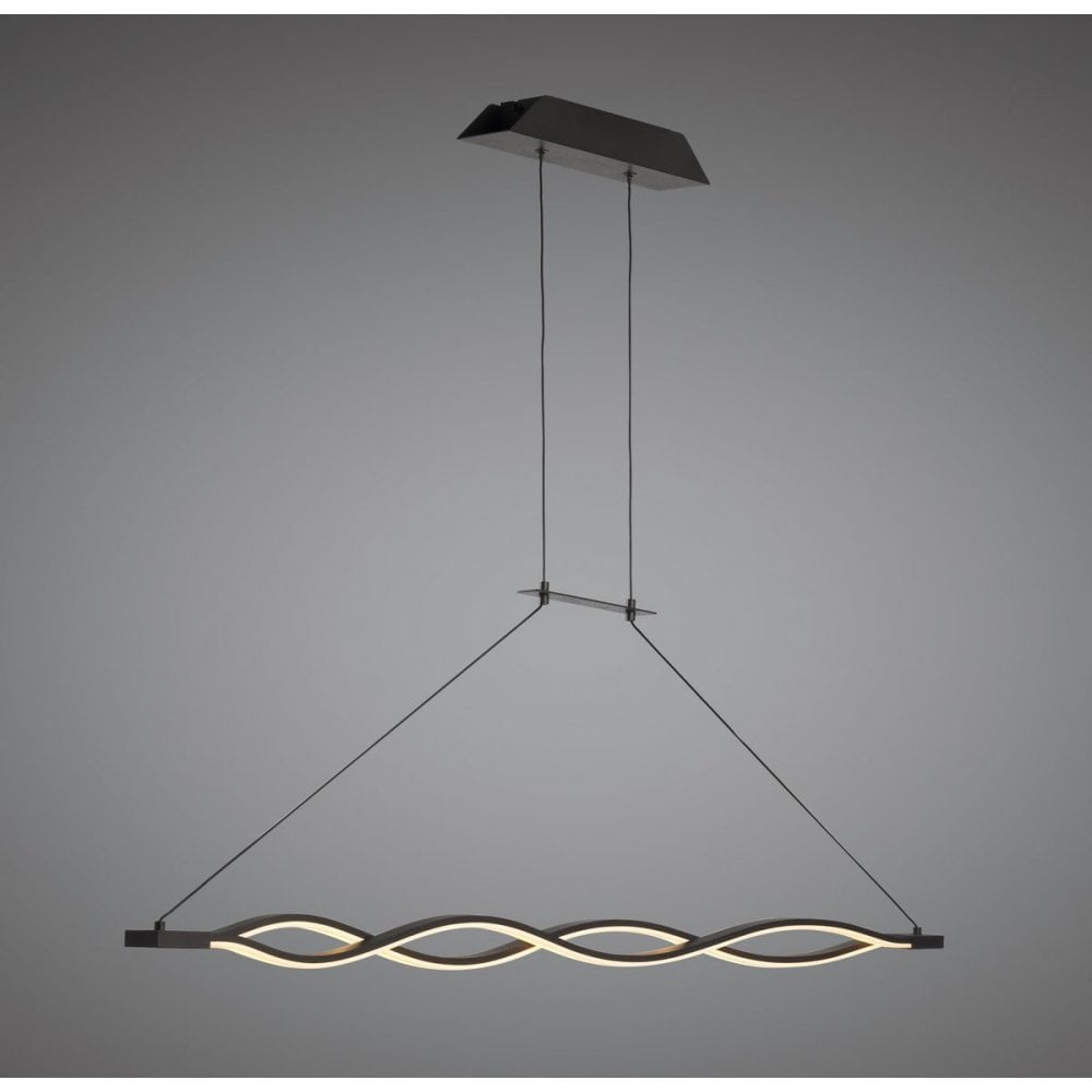 Sahara Brown Oxide Pendant 36W LED 2800K, 2520lm, Brown Oxide/White Acrylic, 3yrs Warranty