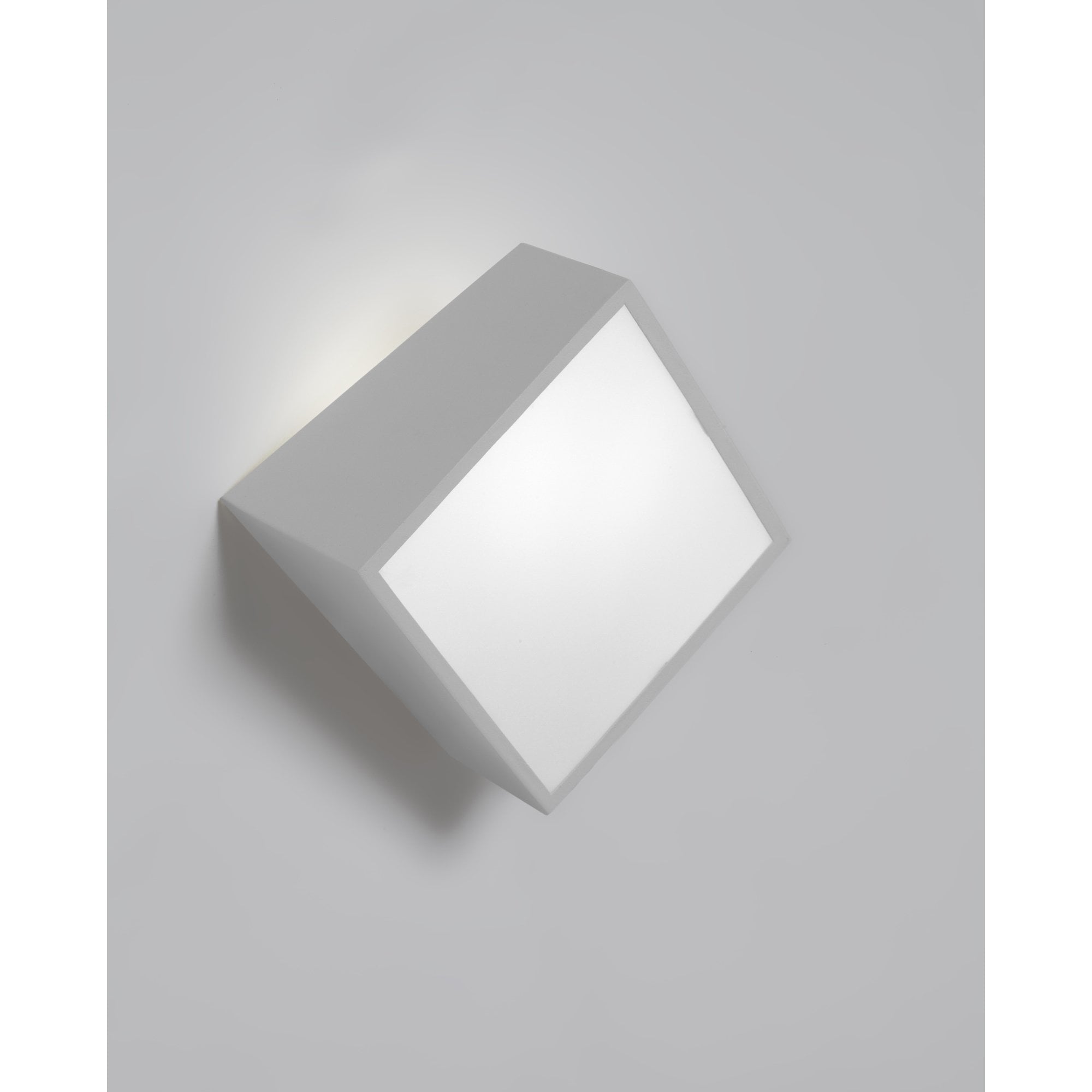 Mini Wall Light Square 2x5W G9 LED (not incl.), Silver